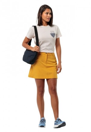 Yellow Women Jack Wolfskin Sonora Skorts | 21343852