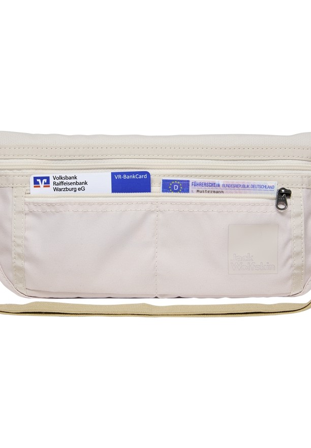 Beige Men Jack Wolfskin Document Belt De Luxe Bum Bag | 61463841