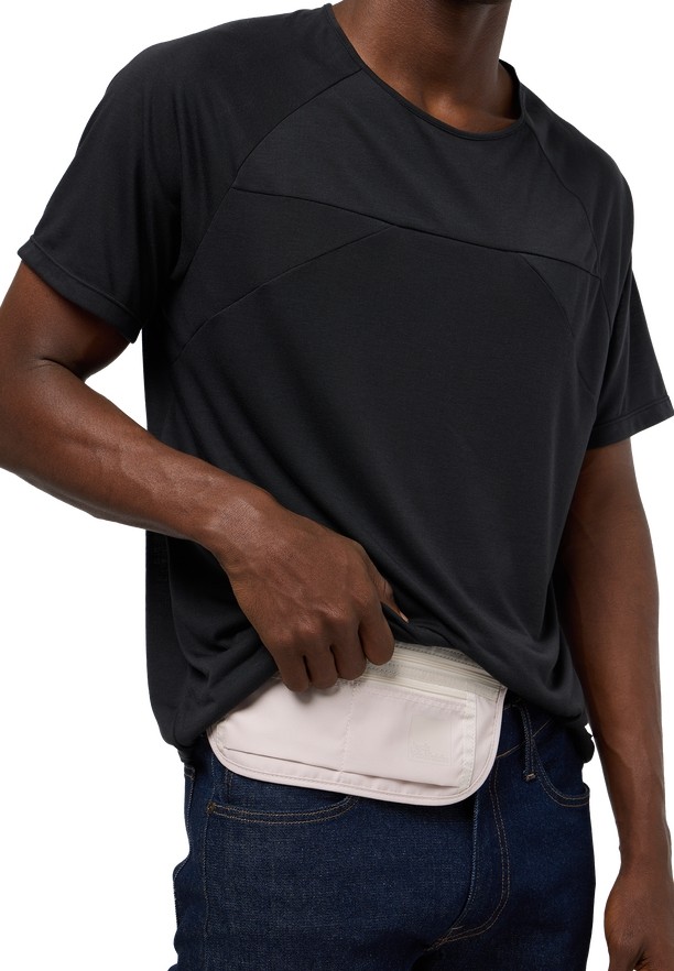 Beige Men Jack Wolfskin Document Belt De Luxe Bum Bag | 61463841