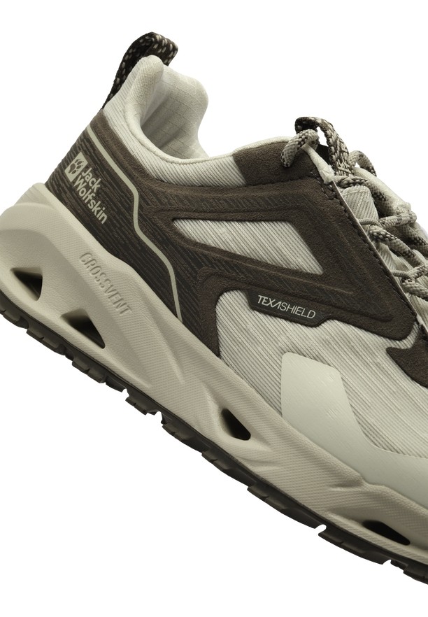 Beige Men Jack Wolfskin Prelight Texashield Low Hiking Shoes | 40362156