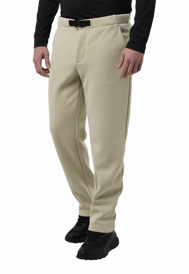 Beige Men Jack Wolfskin Wanderest Hiking Pants | 55073422