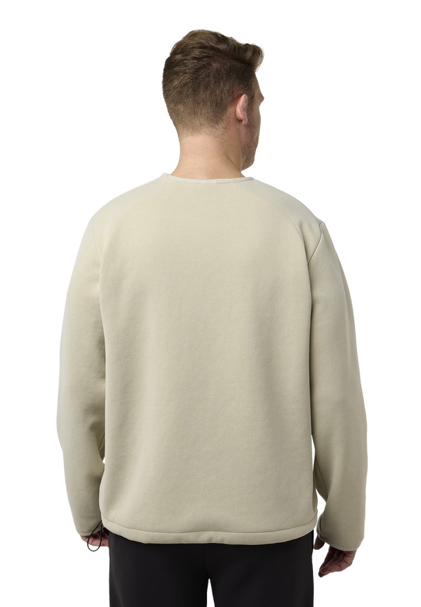 Beige Men Jack Wolfskin Wanderest Pullover Jumpers | 82831634