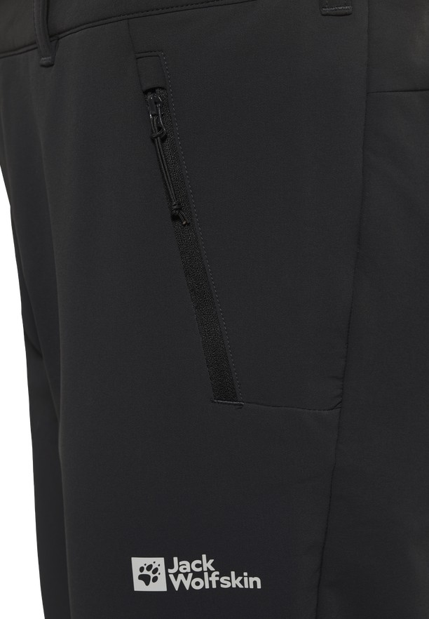 Black Men Jack Wolfskin Activate Thermic Hiking Pants | 90091859