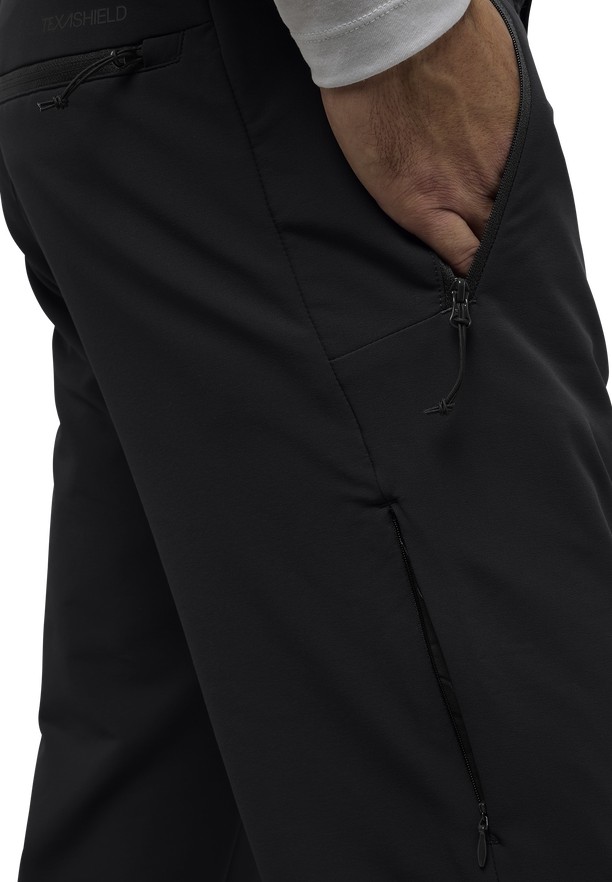 Black Men Jack Wolfskin Activate Thermic Hiking Pants | 73104782