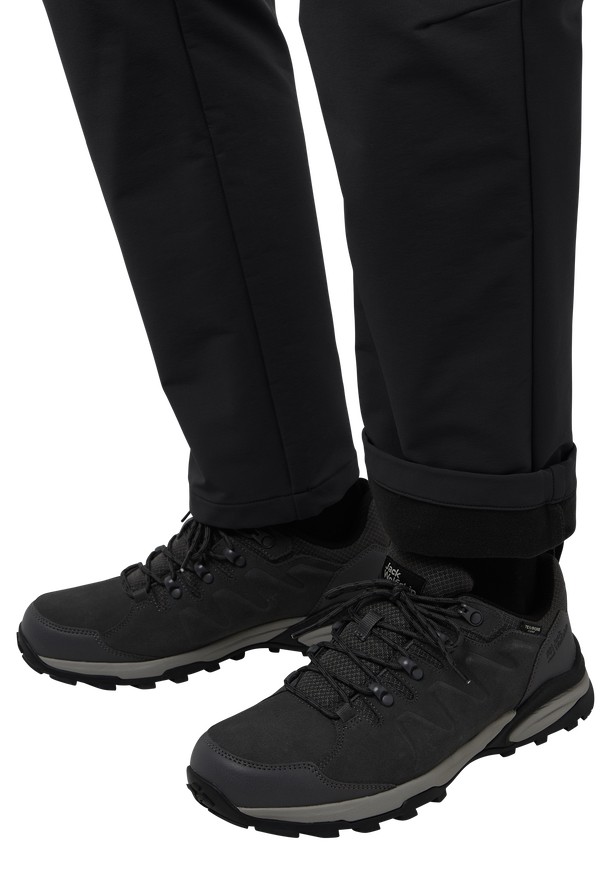 Black Men Jack Wolfskin Activate Thermic Hiking Pants | 73104782