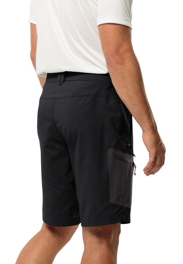 Black Men Jack Wolfskin Active Track Shorts | 96248587