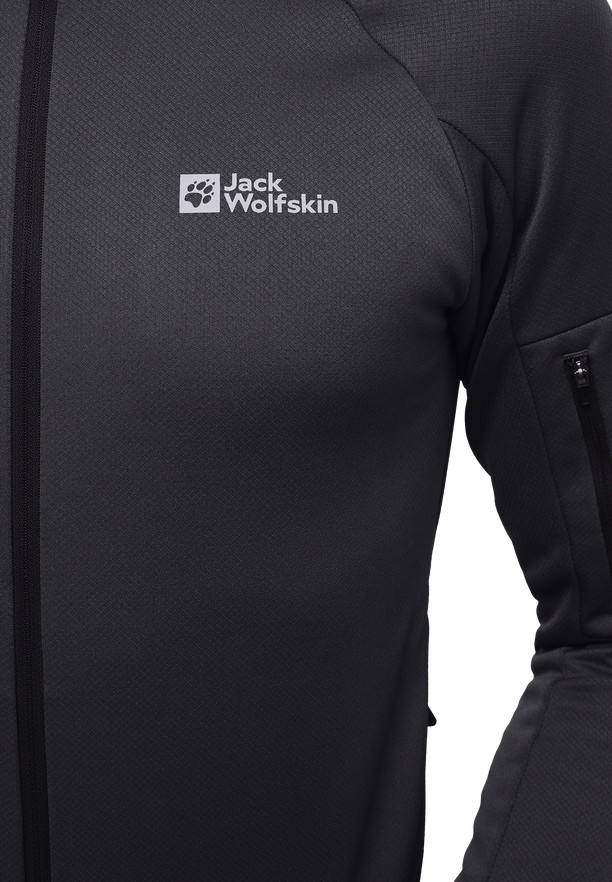 Black Men Jack Wolfskin Alpgrat Fz Fleece Jackets | 65292947