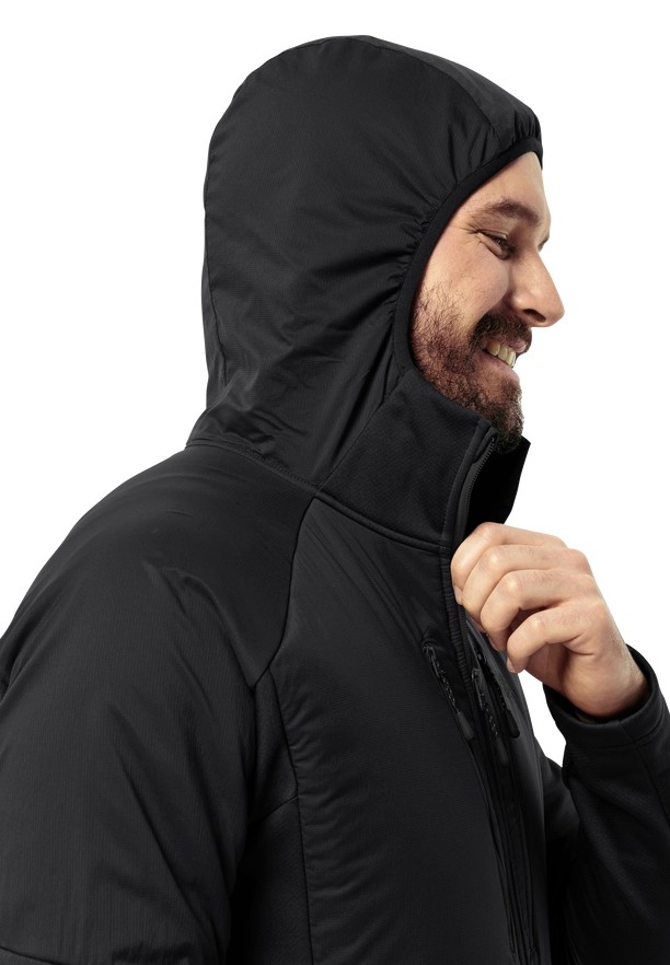 Black Men Jack Wolfskin Alpgrat Pro Ins Fz Fleece Jackets | 15765893