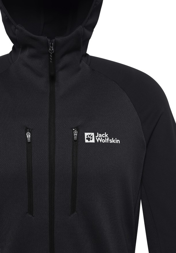 Black Men Jack Wolfskin Alpgrat Xt Fleece Jackets | 62878415