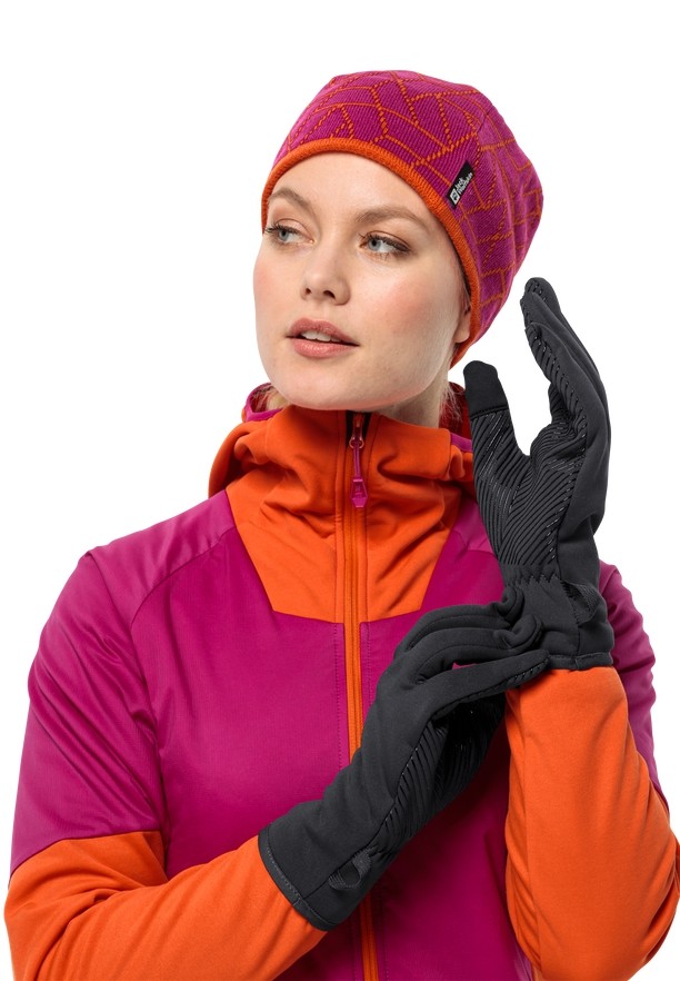 Black Men Jack Wolfskin Alpspitze 3in1 Gloves | 18767957