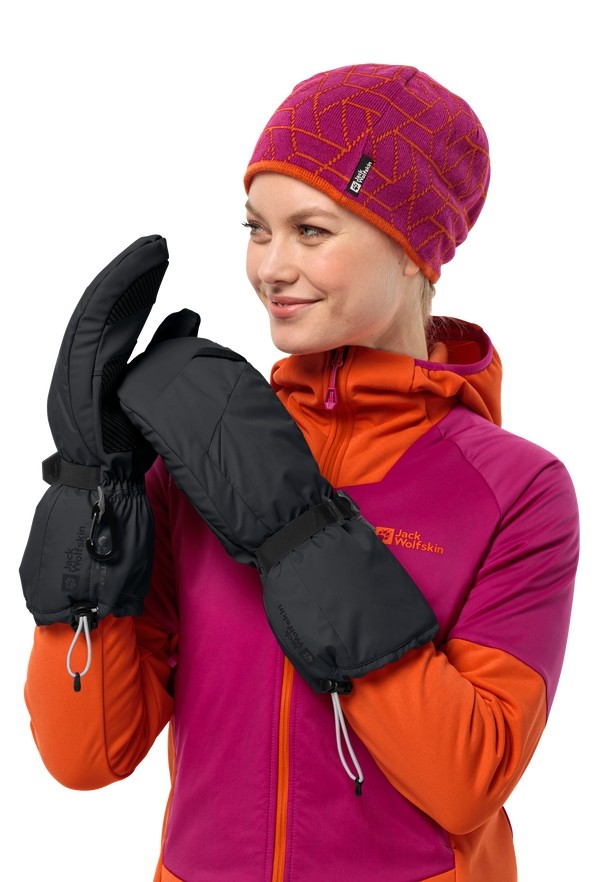 Black Men Jack Wolfskin Alpspitze 3in1 Gloves | 18767957