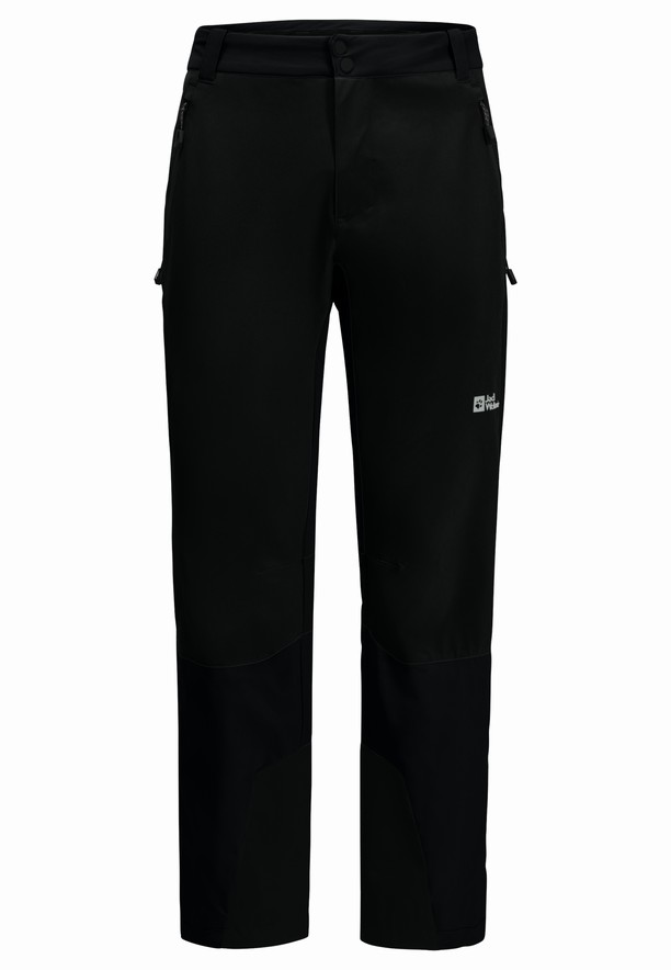 Black Men Jack Wolfskin Alpspitze Tour Ski Pants | 88327579