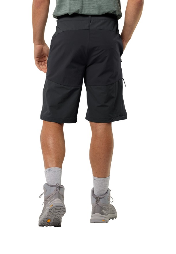 Black Men Jack Wolfskin Andur Shorts | 50456663