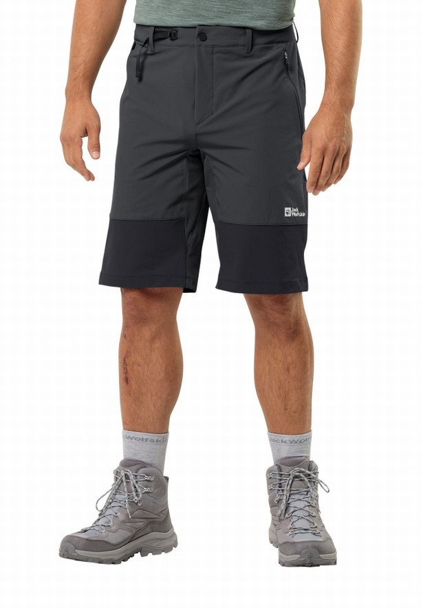 Black Men Jack Wolfskin Andur Shorts | 50456663