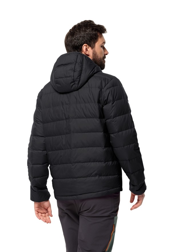 Black Men Jack Wolfskin Ather Hoody Down Jackets | 96209262