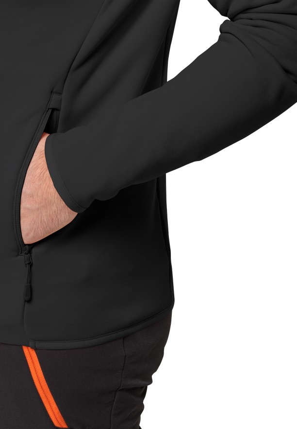 Black Men Jack Wolfskin Baiselberg Fz Fleece Jackets | 90922287