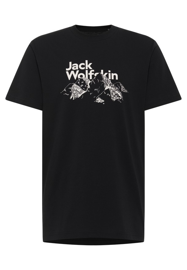 Black Men Jack Wolfskin Bergblick T Shirts | 77949580