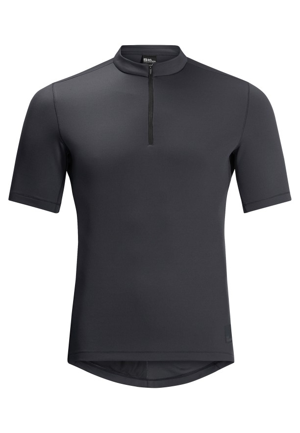 Black Men Jack Wolfskin Bike Commute Hz T Shirts | 11002223