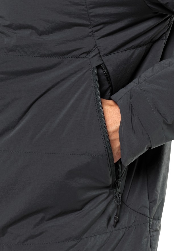 Black Men Jack Wolfskin Bike Commute Ins Jackets | 97631267