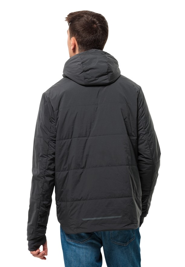 Black Men Jack Wolfskin Bike Commute Ins Jackets | 97631267