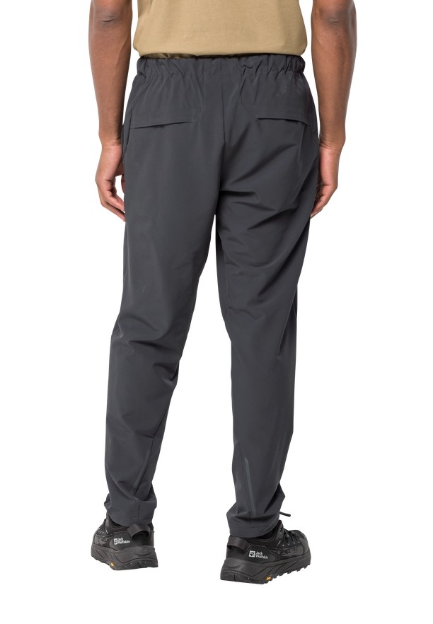 Black Men Jack Wolfskin Bike Commute Pants | 38797811