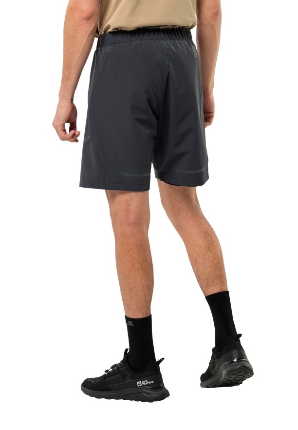 Black Men Jack Wolfskin Bike Commute Shorts | 79742924