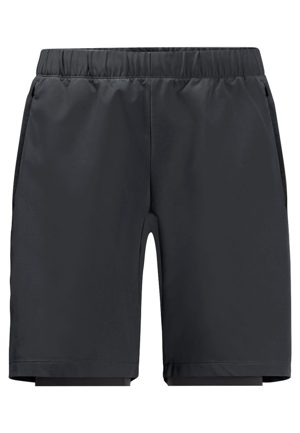 Black Men Jack Wolfskin Bike Commute Shorts | 79742924