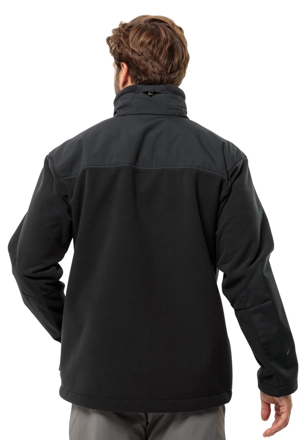 Black Men Jack Wolfskin Bornberg Hoody Softshell Jackets | 82337359