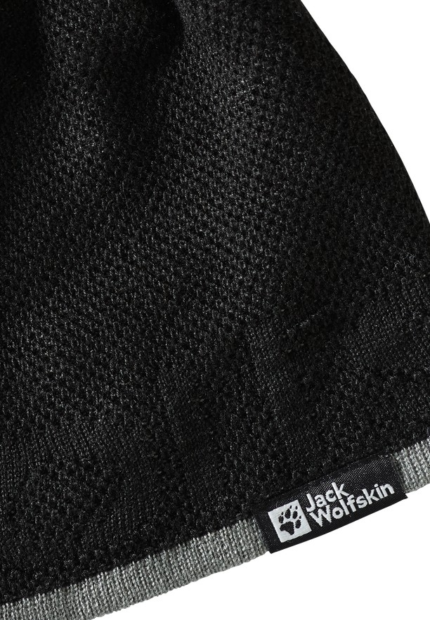 Black Men Jack Wolfskin Brand Beanie | 14020704