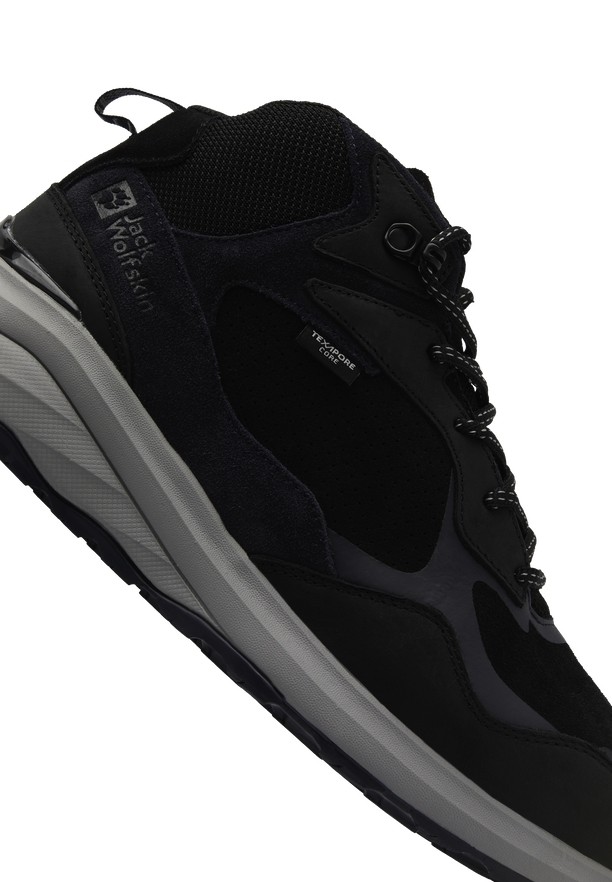 Black Men Jack Wolfskin Camp Fever Texapore Mid Outdoor Shoes | 28997711