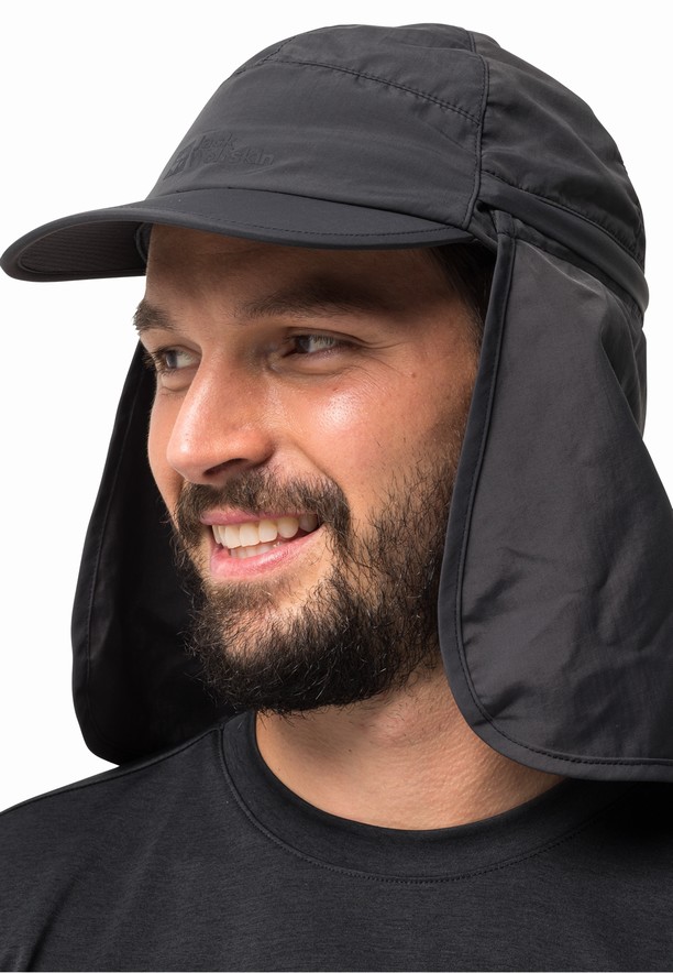 Black Men Jack Wolfskin Canyon Caps | 85569219