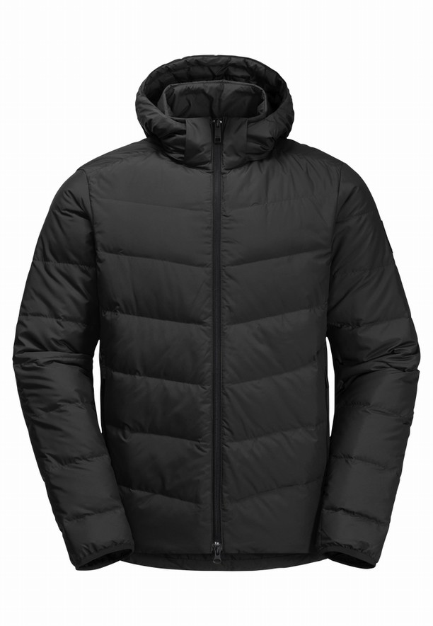 Black Men Jack Wolfskin Colonius Down Jackets | 34258812