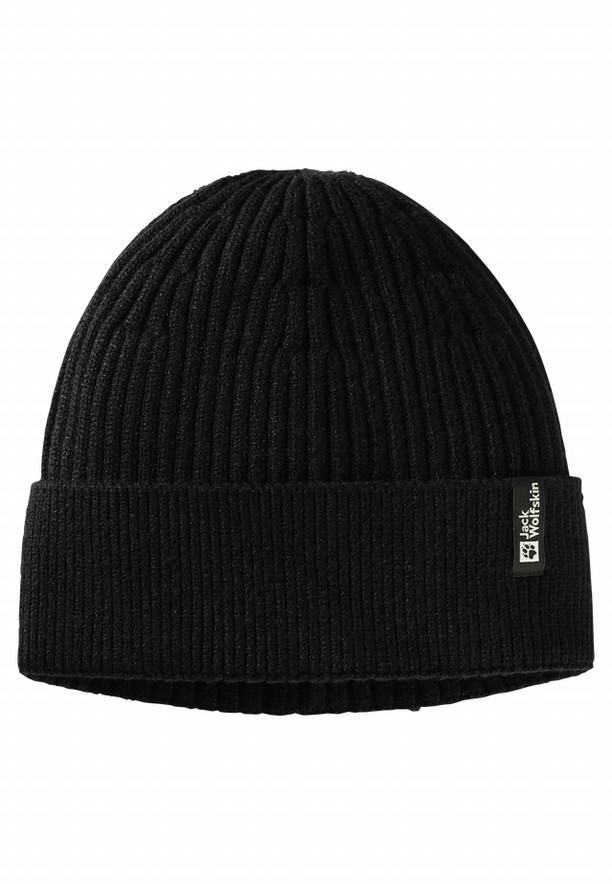 Black Men Jack Wolfskin Cosy Beanie | 19470704