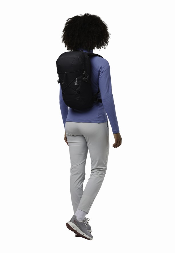 Black Men Jack Wolfskin Cyrox Shape 15 Hiking Backpack | 44092498
