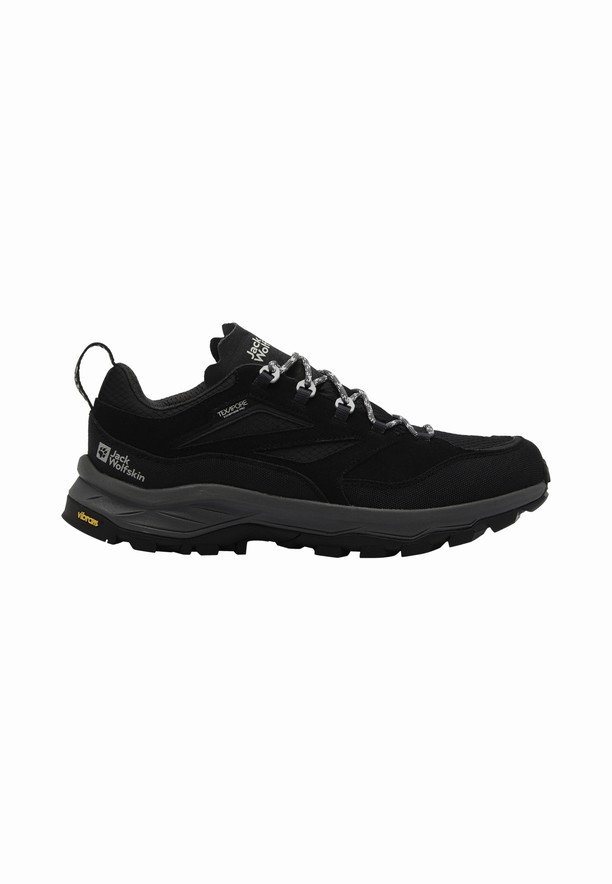 Black Men Jack Wolfskin Cyrox Texapore Low Hiking Shoes | 51412809