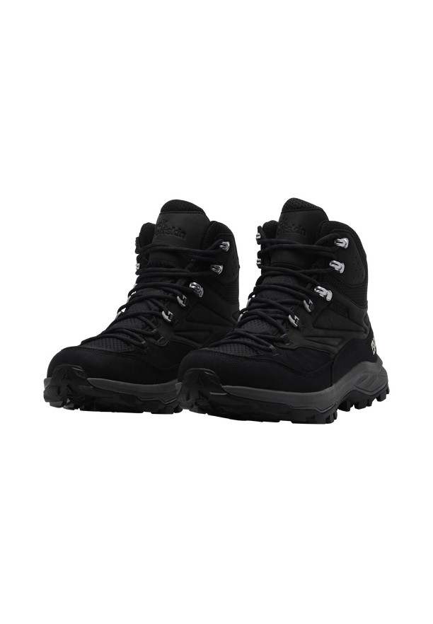 Black Men Jack Wolfskin Cyrox Texapore Mid Hiking Shoes | 92139125