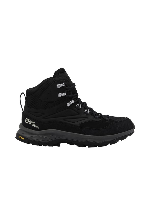 Black Men Jack Wolfskin Cyrox Texapore Mid Hiking Shoes | 92139125