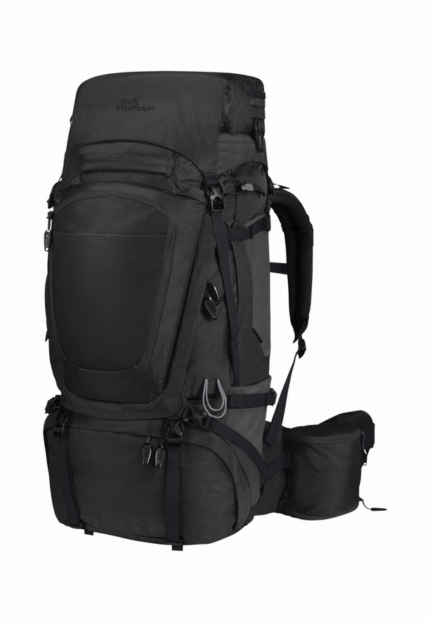 Black Men Jack Wolfskin Denali 65|10 Trekking Backpack | 52692162
