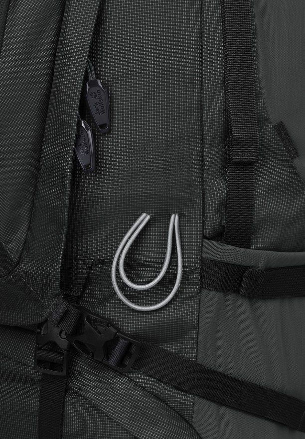 Black Men Jack Wolfskin Denali 65|10 Trekking Backpack | 19177732