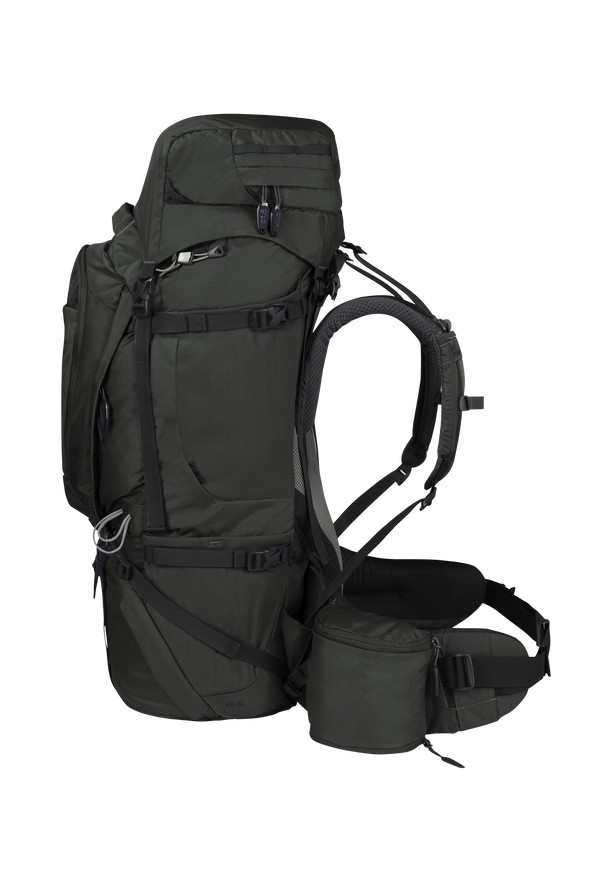 Black Men Jack Wolfskin Denali 65|10 Trekking Backpack | 19177732
