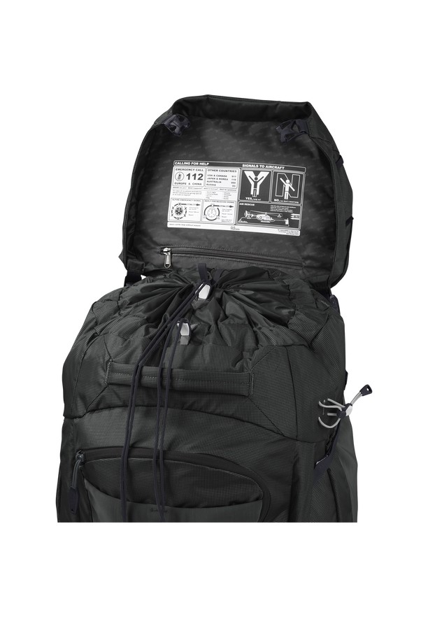 Black Men Jack Wolfskin Denali 75|10 Trekking Backpack | 31125064