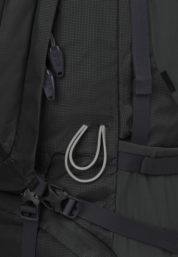 Black Men Jack Wolfskin Denali 75|10 Trekking Backpack | 31125064