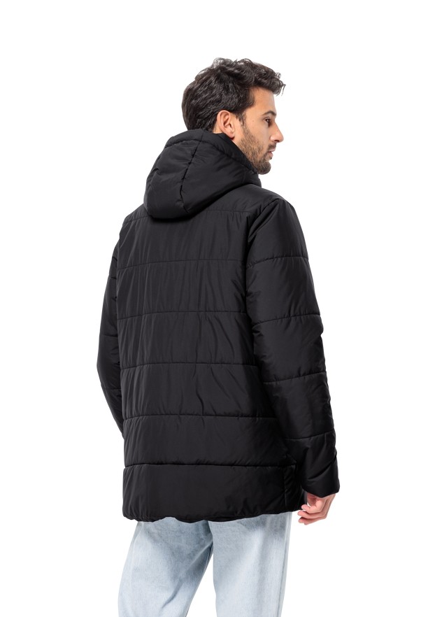 Black Men Jack Wolfskin Deutzer Long Jackets | 28954660