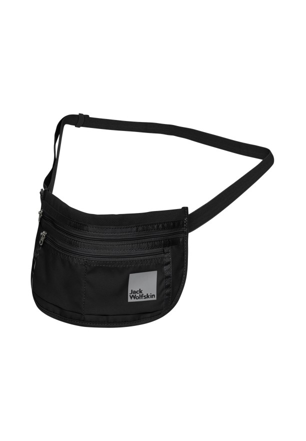 Black Men Jack Wolfskin Document Belt De Luxe Bum Bag | 58119202
