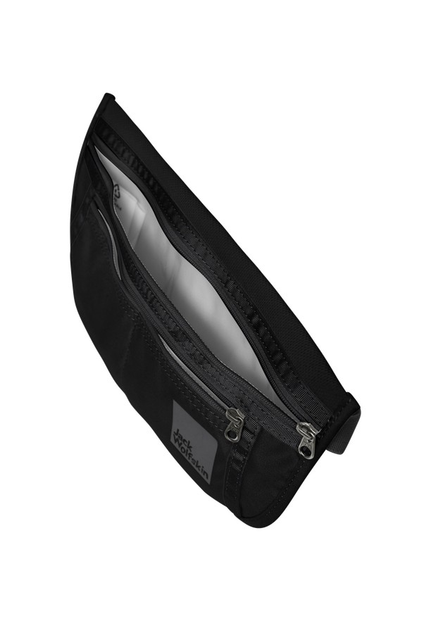 Black Men Jack Wolfskin Document Belt De Luxe Bum Bag | 58119202