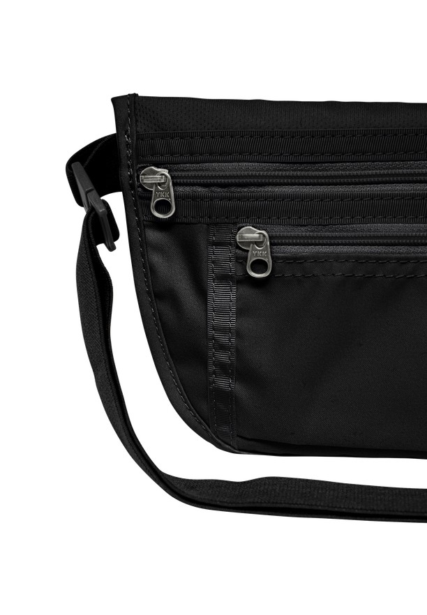 Black Men Jack Wolfskin Document Belt De Luxe Bum Bag | 58119202