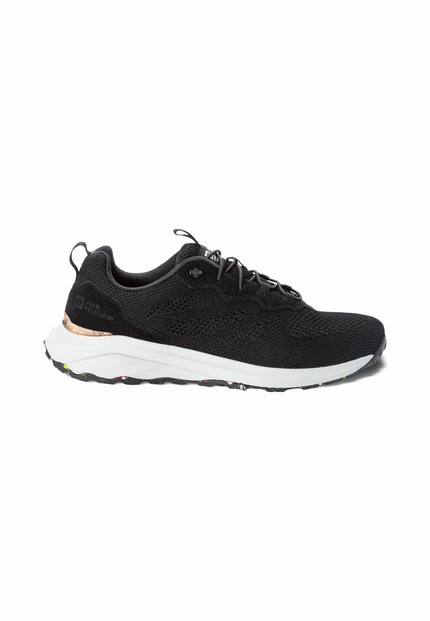 Black Men Jack Wolfskin Dromoventure Knit Low Outdoor Shoes | 92929806