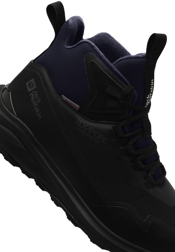 Black Men Jack Wolfskin Dromoventure Wt Texapore Mid Outdoor Shoes | 66916614