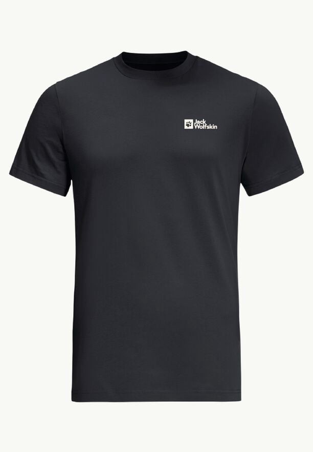 Black Men Jack Wolfskin Essential T Shirts | 50102909