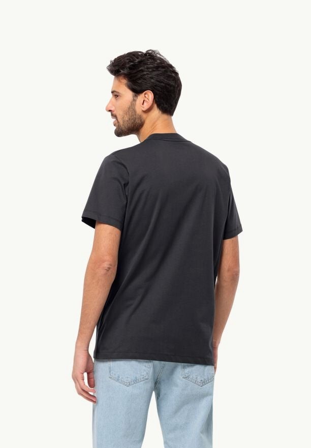 Black Men Jack Wolfskin Essential T Shirts | 50102909